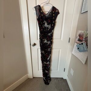 Dressed in Lala Show Pony Ruched Mesh Dress